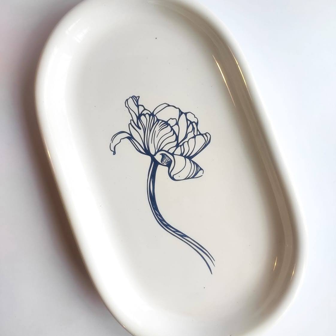 Calco vitrificable Flor